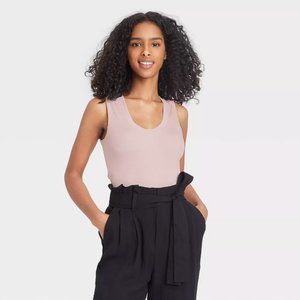 NEW 2-for-1 A New Day Women's Slim Fit Tank Tops, Grey and Light Purple! Size S